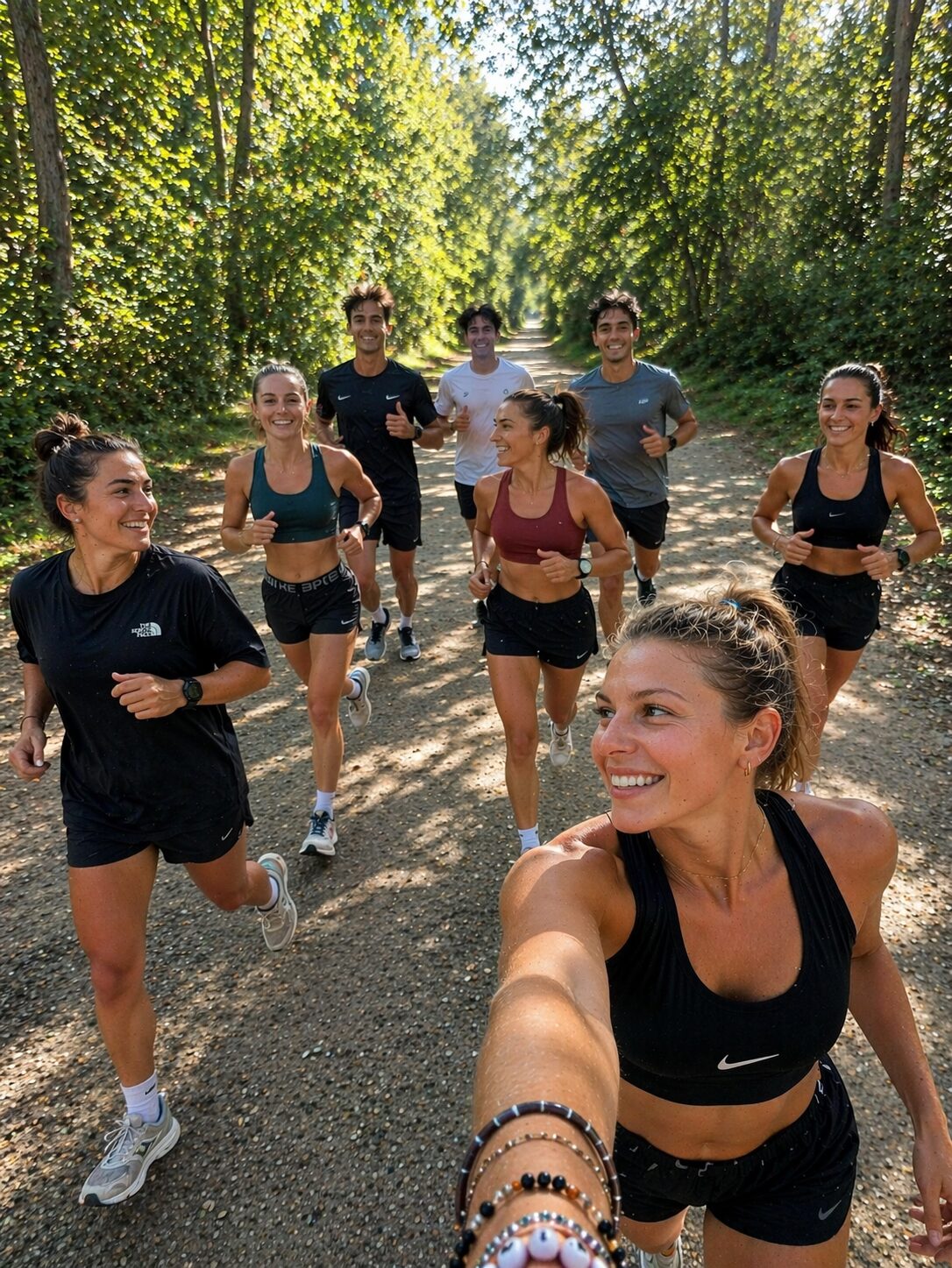 Grupo de running compartido en Xder con descripción del plan semanal